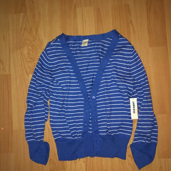 Blue stripped cardigan - Picture 2 of 3